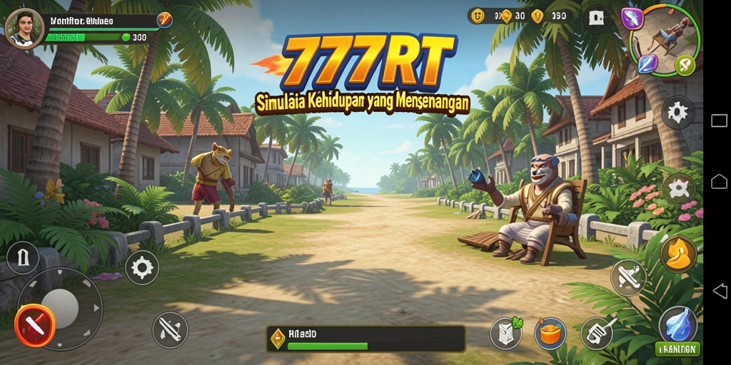 Tampilan gameplay menarik dari 777RT dengan elemen simulasi yang interaktif.