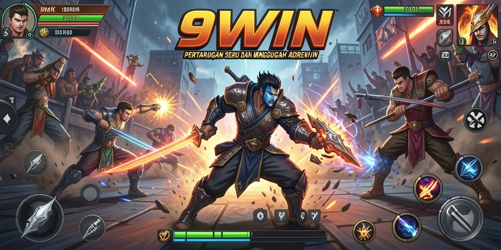 Tampilan seru dari gameplay Fighting di 9WIN.