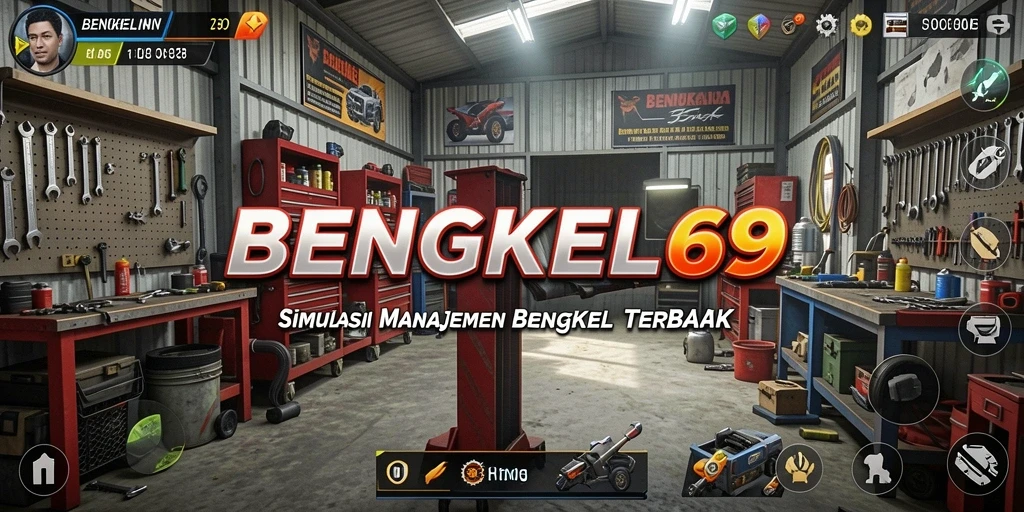 Tampilan gameplay BENGKEL69 yang realistis dan menarik.