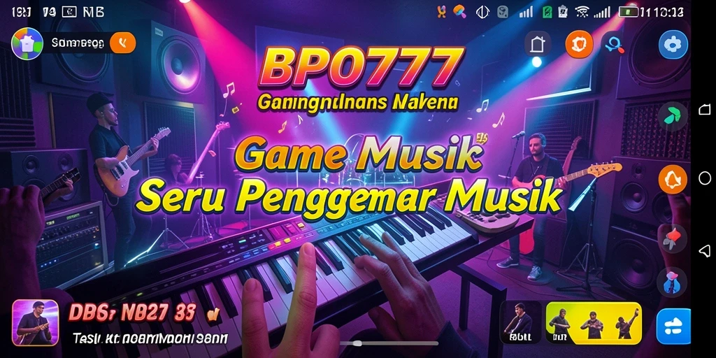 Screenshot gameplay BPO777 yang menampilkan aksi seru di dunia musik.