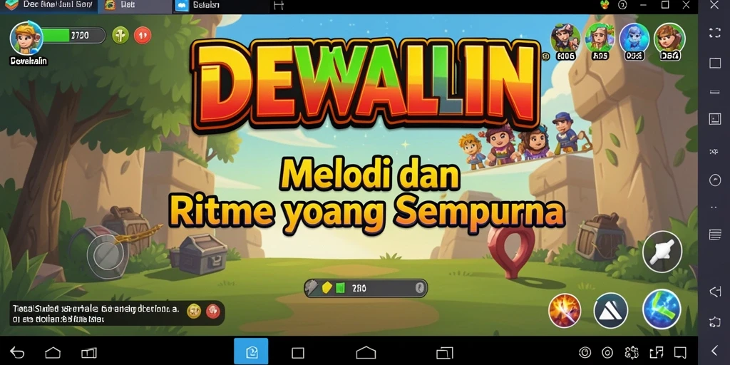 Tampilan gameplay <strong>DEWALIN</strong> yang mengasyikkan dengan berbagai irama.
