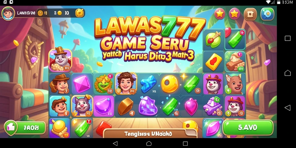 Tampilan gameplay LAWAS777 yang menarik dan penuh warna.