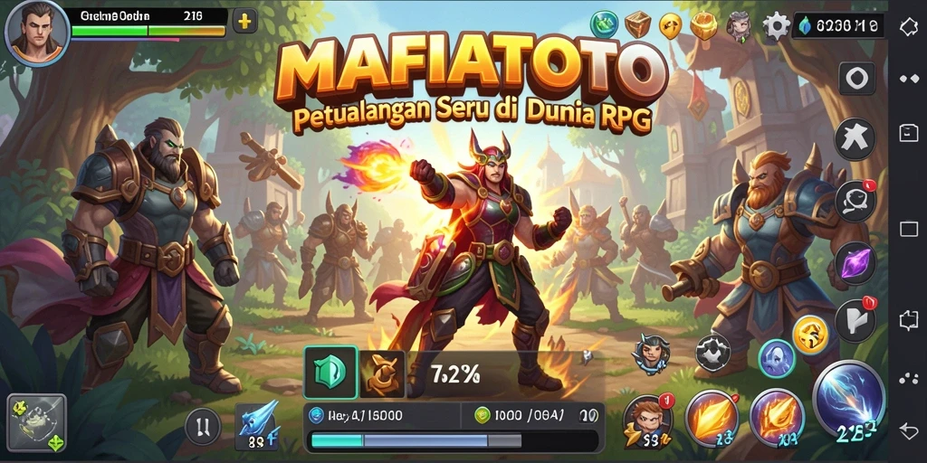 Tampilan utama gameplay MAFIATOTO menampilkan aksi seru di dunia RPG.
