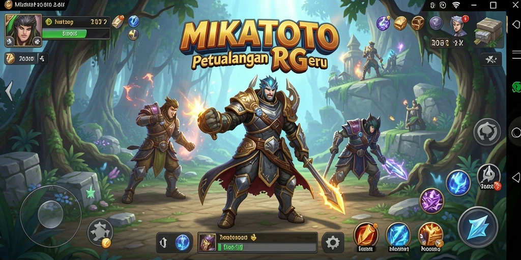 Screenshot gameplay RPG MIKATOTO yang mendebarkan.