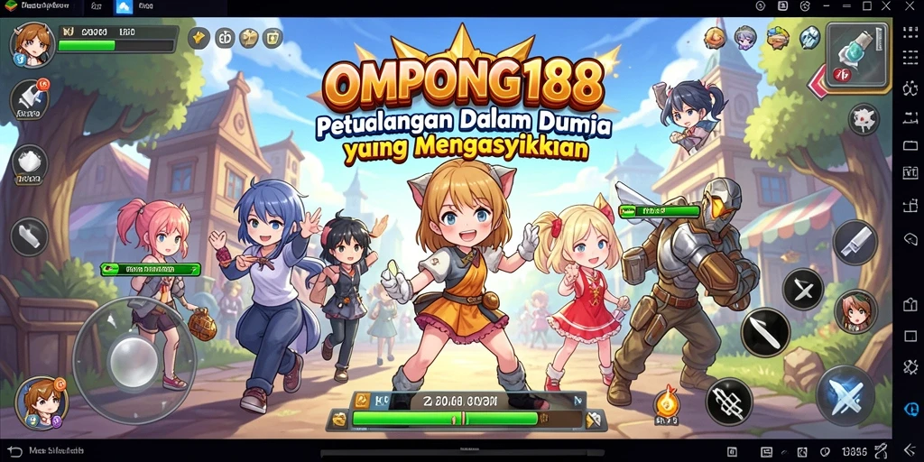 Tampilan gameplay OMPONG188 yang menawan dan dinamis.