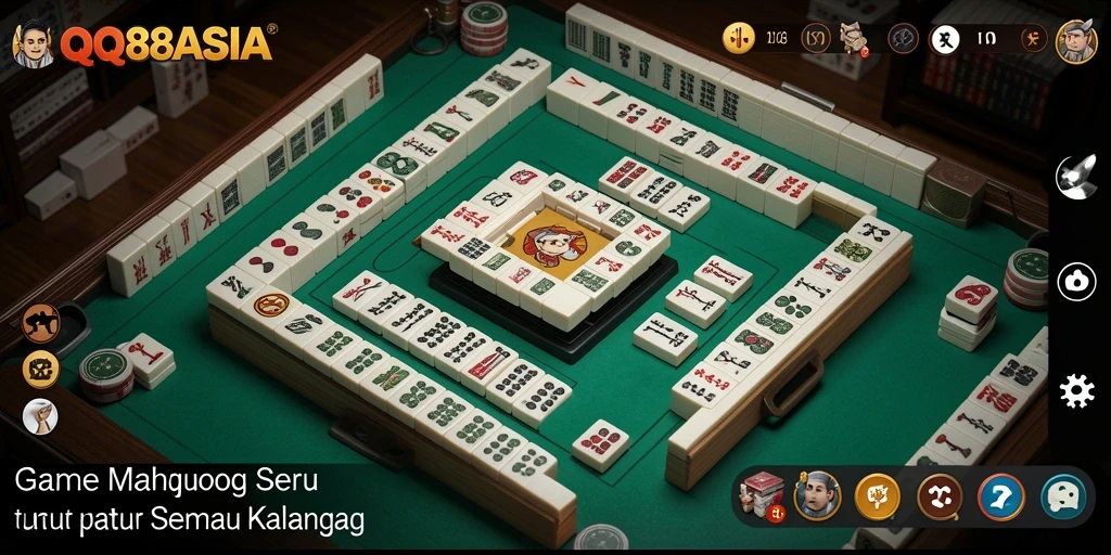 Tampilan gameplay yang menegangkan di QQ88ASIA.