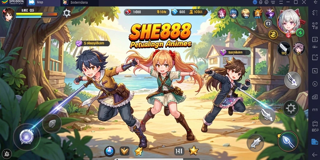 Tampilan gameplay SHE888 penuh warna dan menakjubkan.
